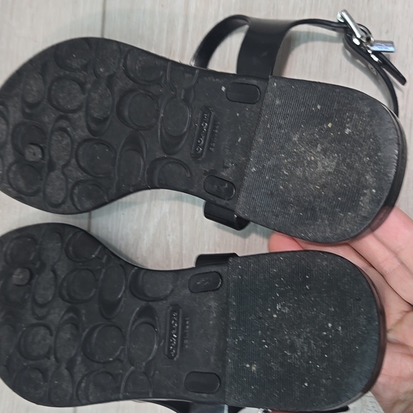 Coach Piccadilly Jelly Hard Rubber Women's Sandals Thong Slide Beach Shoes Sz 8B - Picture 9 of 11